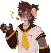old fursona design as kagamine len done by @FCR2NE on twt ♡