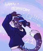 the goat is back at it again with birthday art! BY @FCR2NE ♡